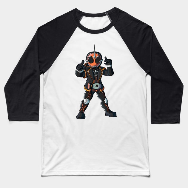 Kamen Rider Ghost Chibi Baseball T-Shirt by Lautidood